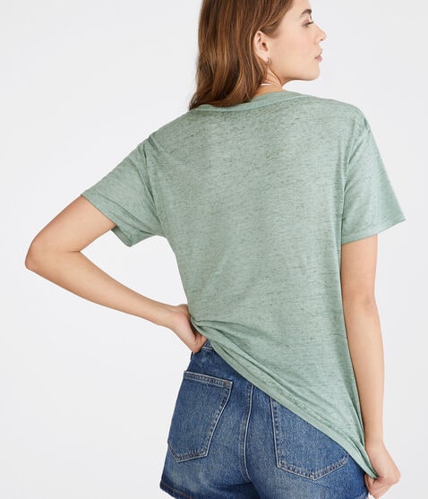 Washed V-Neck Loose-Fit Tee Washed V-Neck Loose-Fit Tee