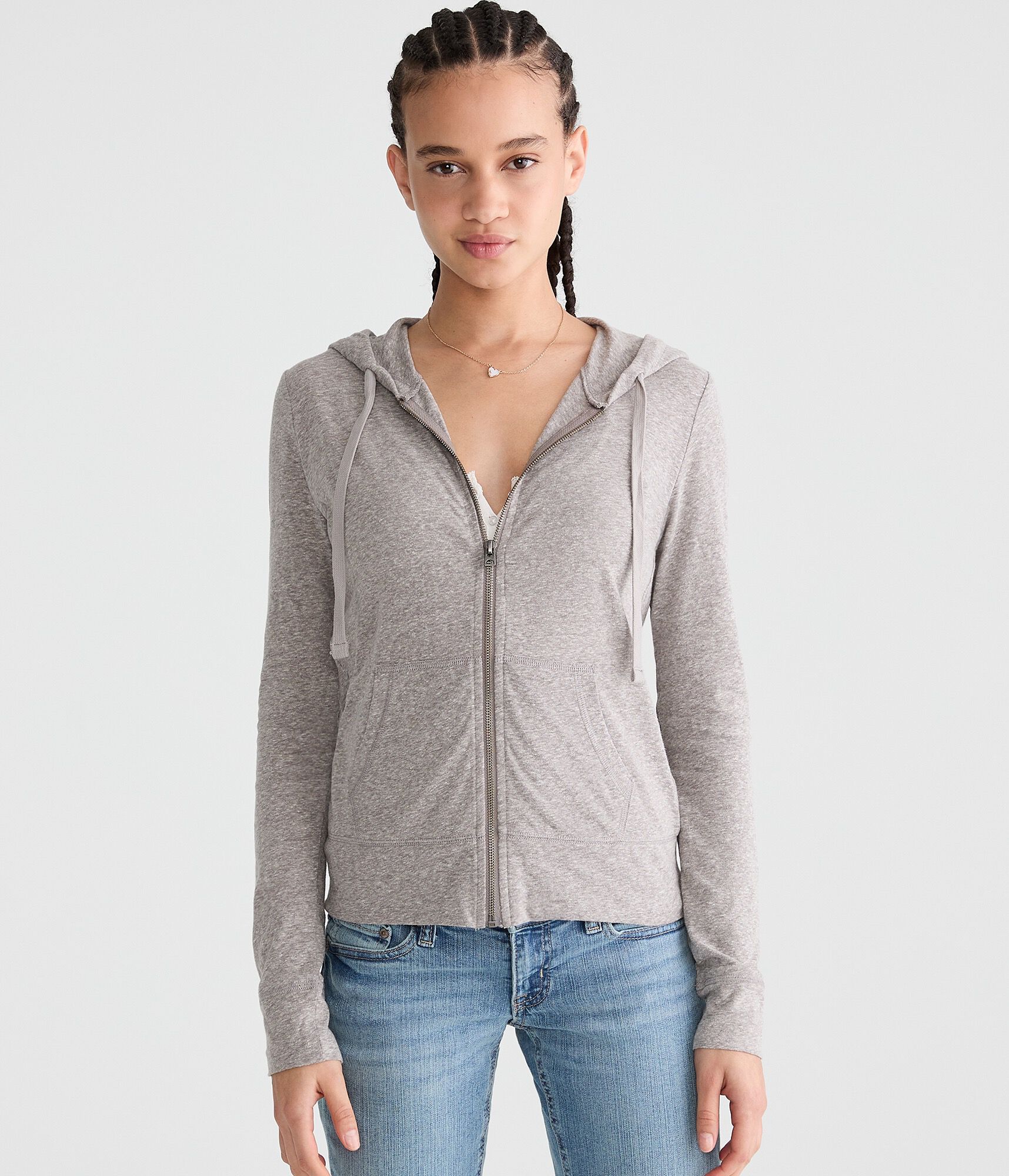 Lightweight Full-Zip Hoodie