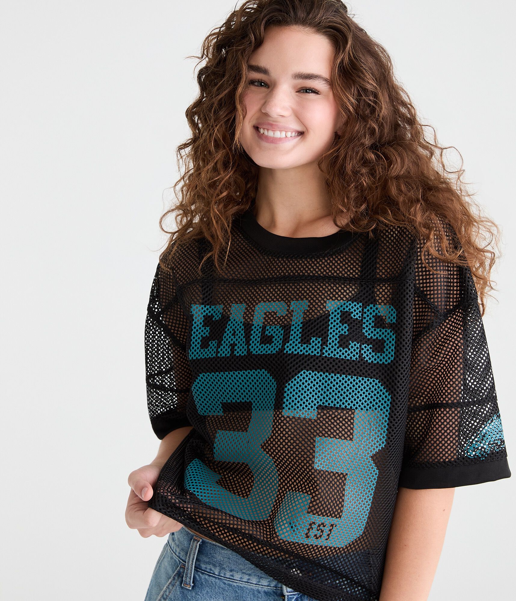 Philadelphia Eagles Boxy Mesh Tee