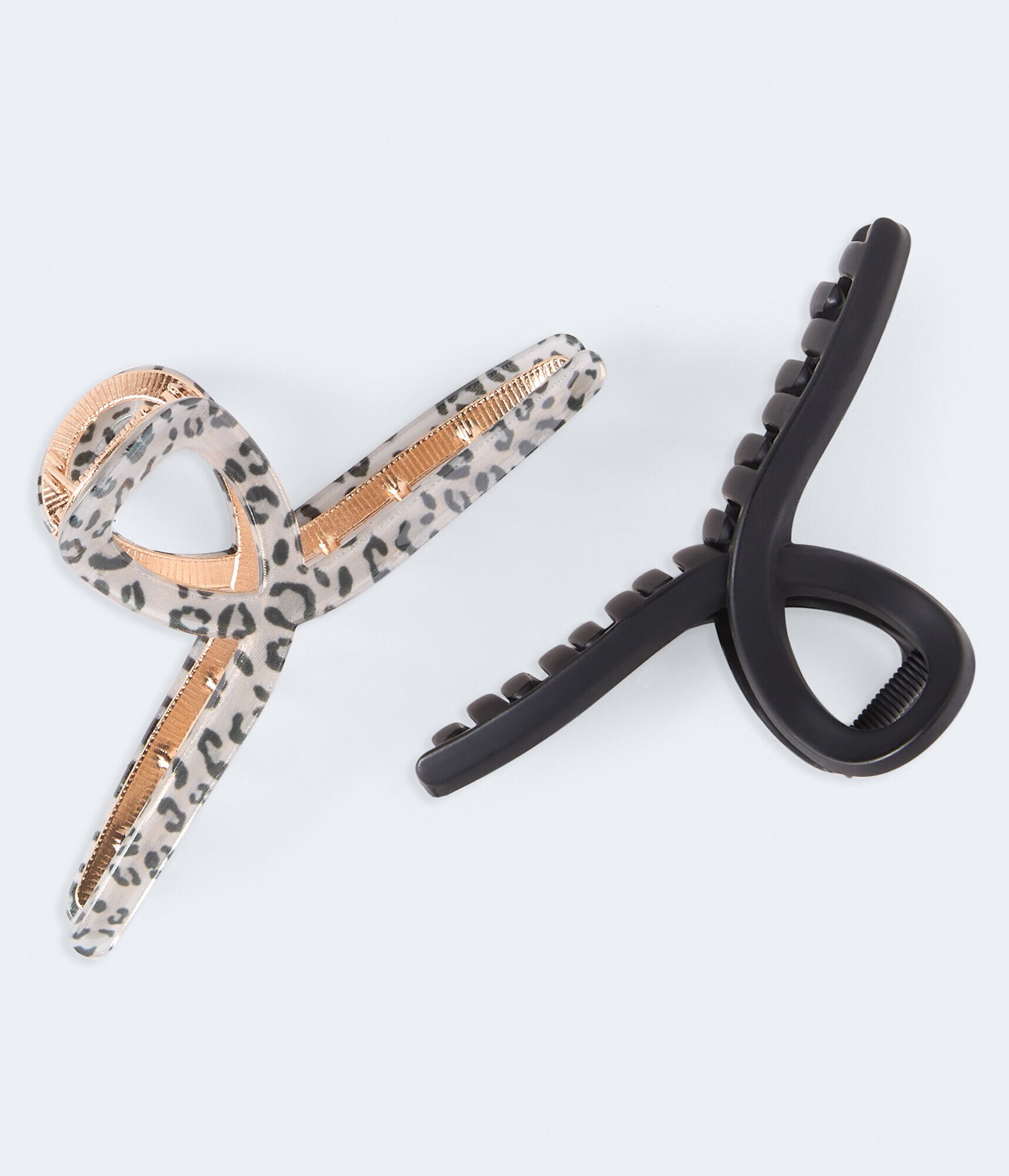Mixed Loop Claw Hair Clip 2-Pack