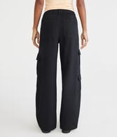 Linen Wide Leg Cargo Pants