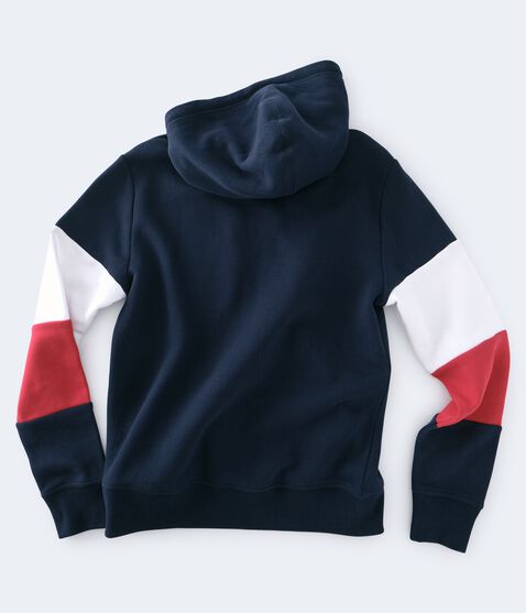 Aeropostale USA Colorblocked Pullover Hoodie Aeropostale USA Colorblocked Pullover Hoodie