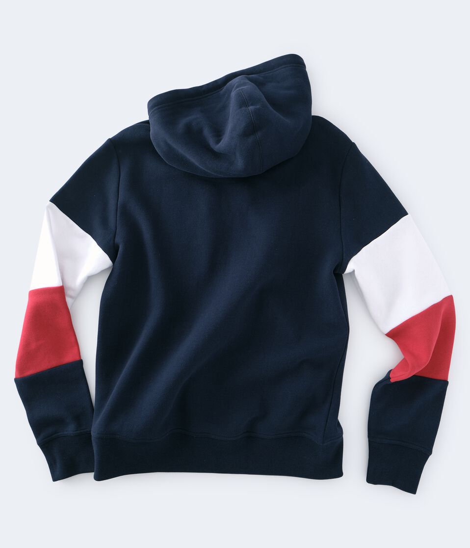 Aeropostale USA Colorblocked Pullover Hoodie