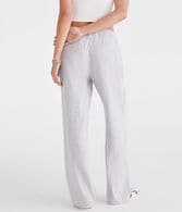Striped Linen Drawstring Pants
