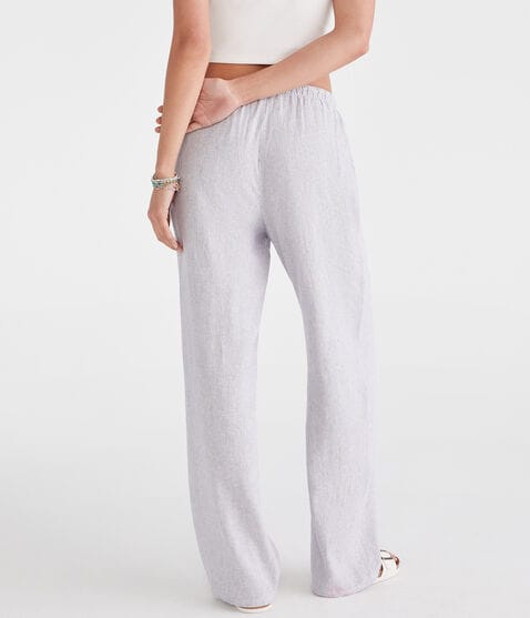 Striped Linen Drawstring Pants Striped Linen Drawstring Pants