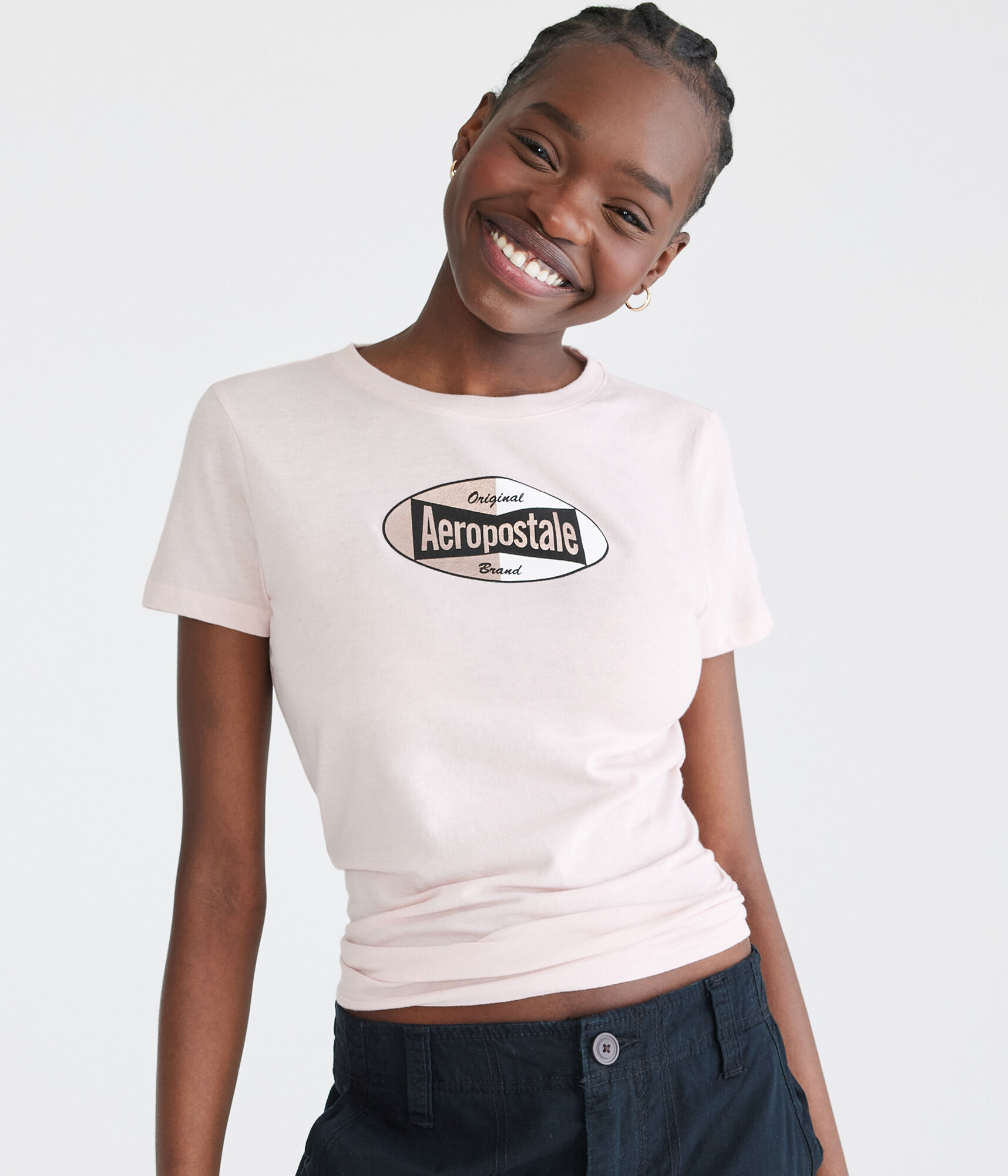 Aeropostale Oval Foil Graphic Tee