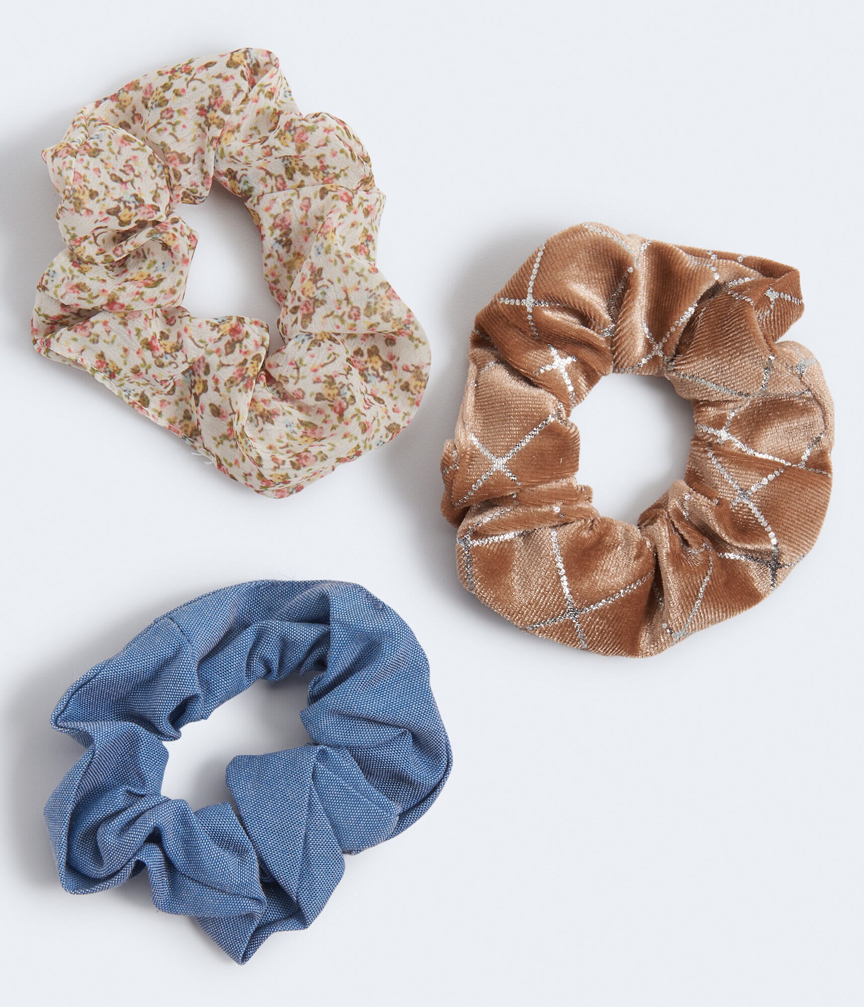 Floral Scrunchie 3-Pack