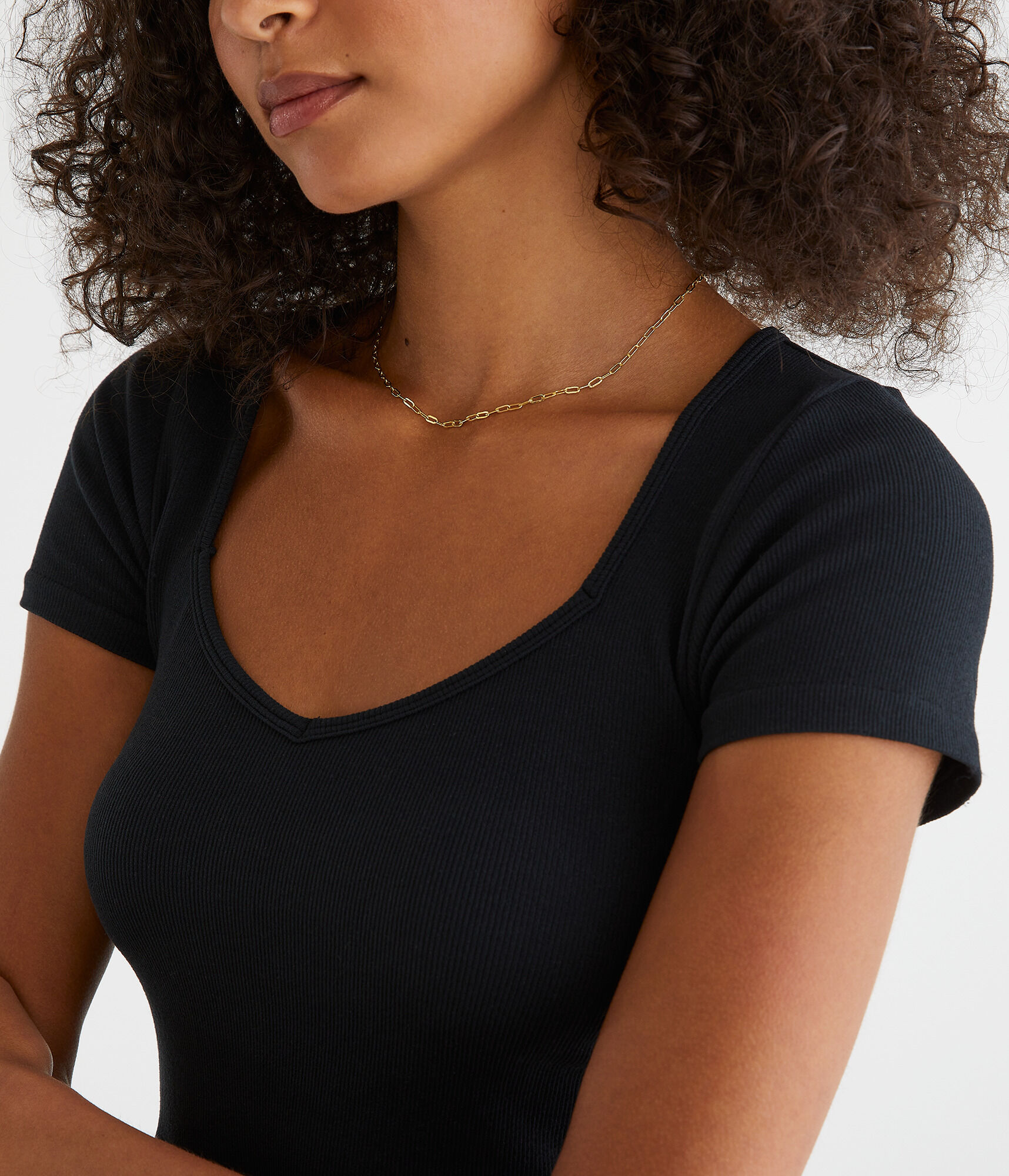 Seriously Soft Seamless Sweetheart Cropped Tee