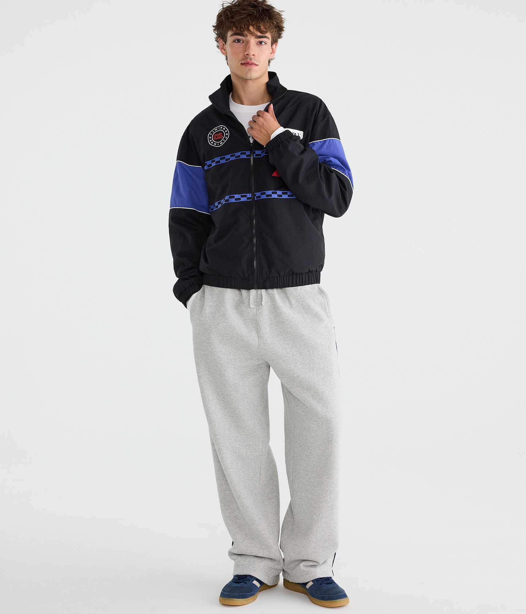 Cloud Soft Piped Stripe Super Baggy Sweatpants