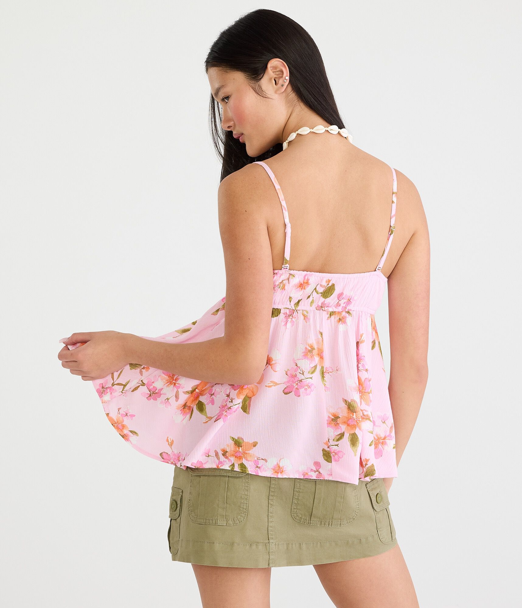 Floral Babydoll Tube Top