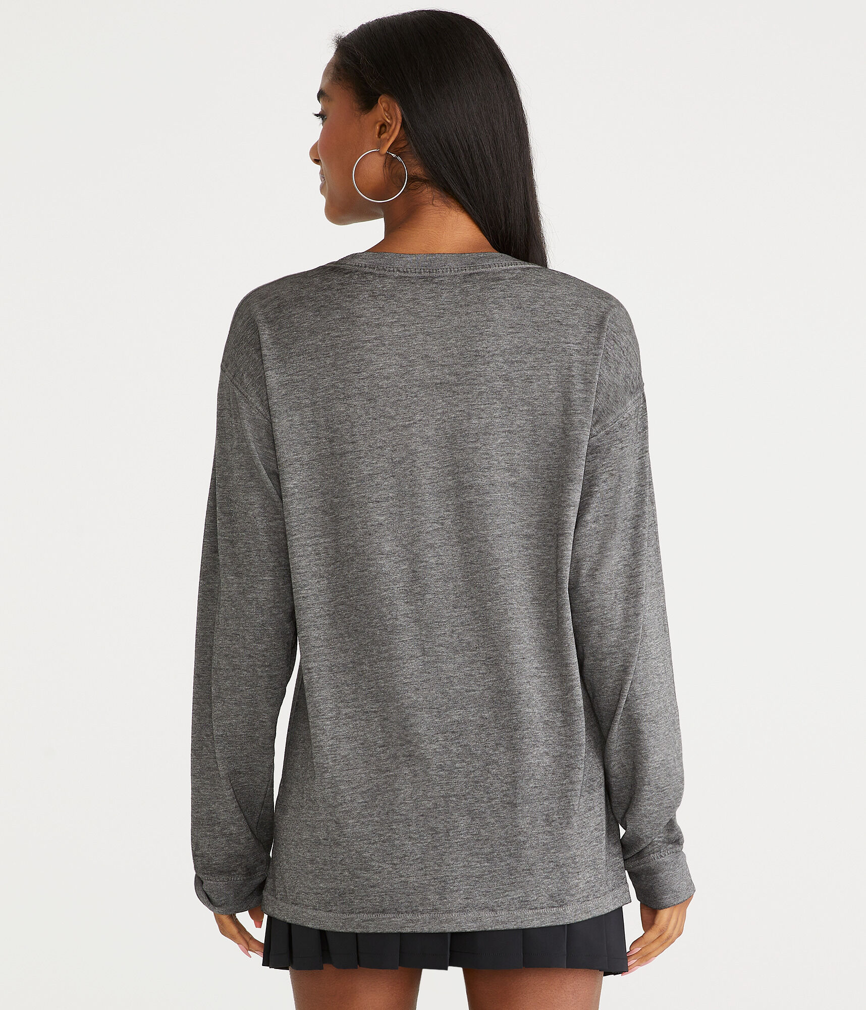 Long Sleeve Washed Loose Fit Crew Tee