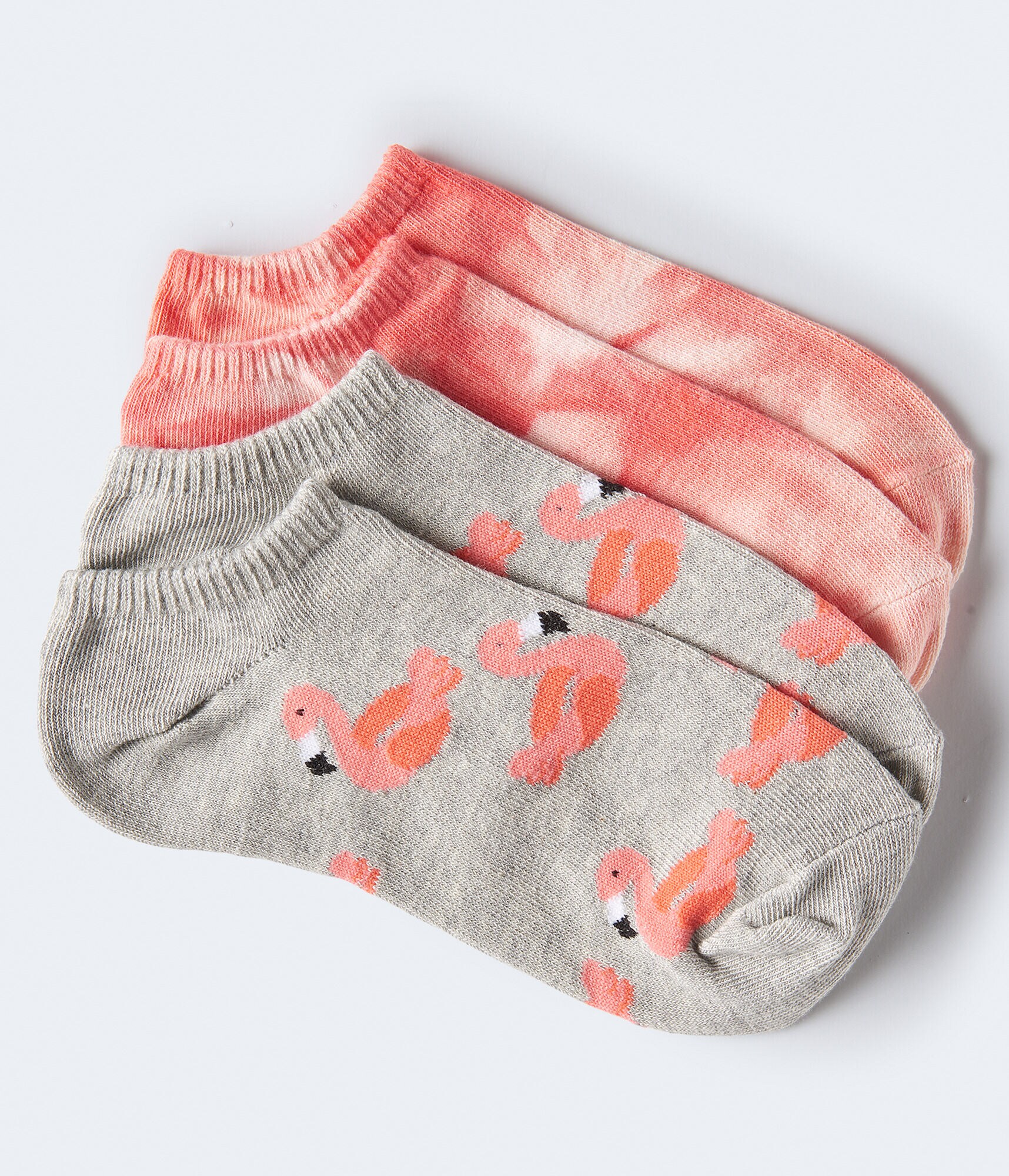 Flamingo &amp; Tie-Dye Ankle Sock 2-Pack