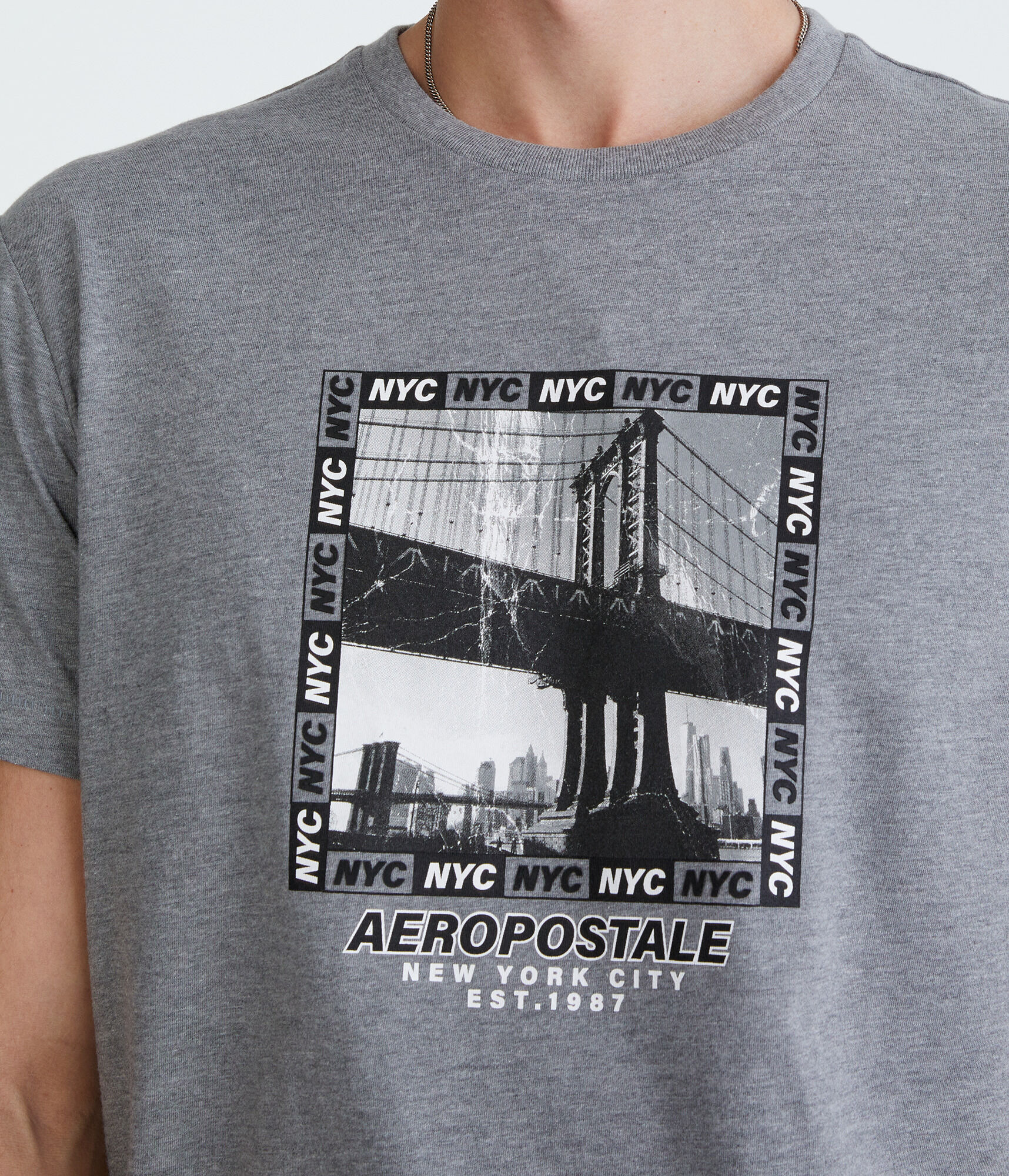 Aeropostale NYC Bridge Graphic Tee