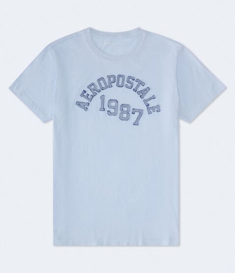 Aeropostale 1987 Arch Appliqué Graphic Tee Aeropostale 1987 Arch Appliqué Graphic Tee