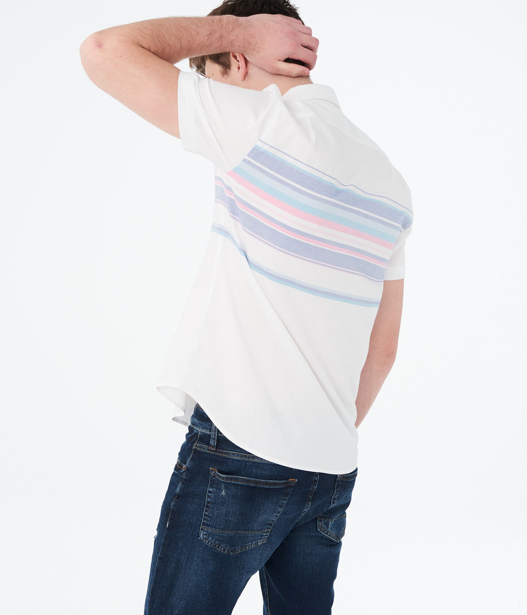 Engineered Stripe Woven Shirt