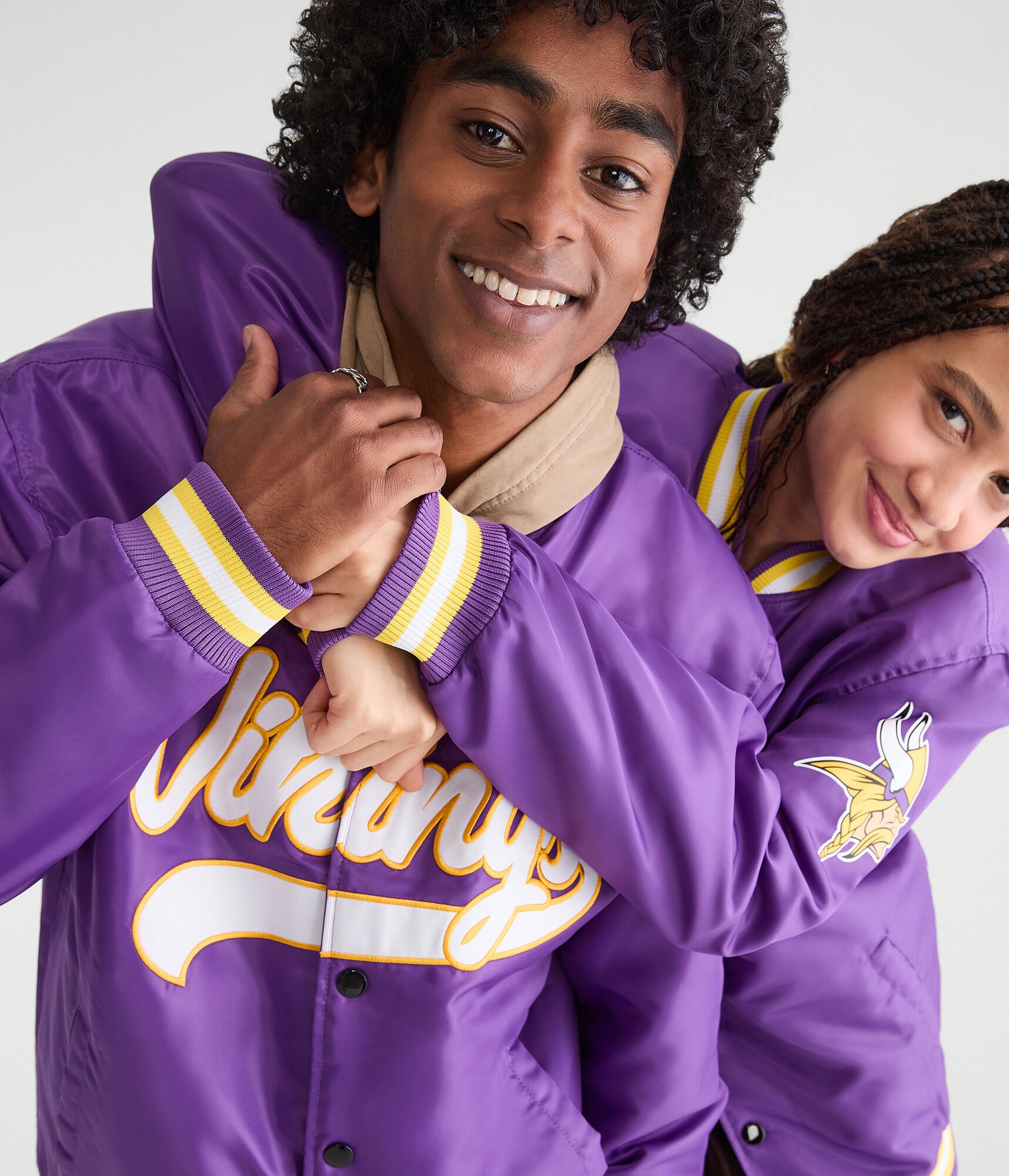 Minnesota Vikings Satin Bomber Jacket