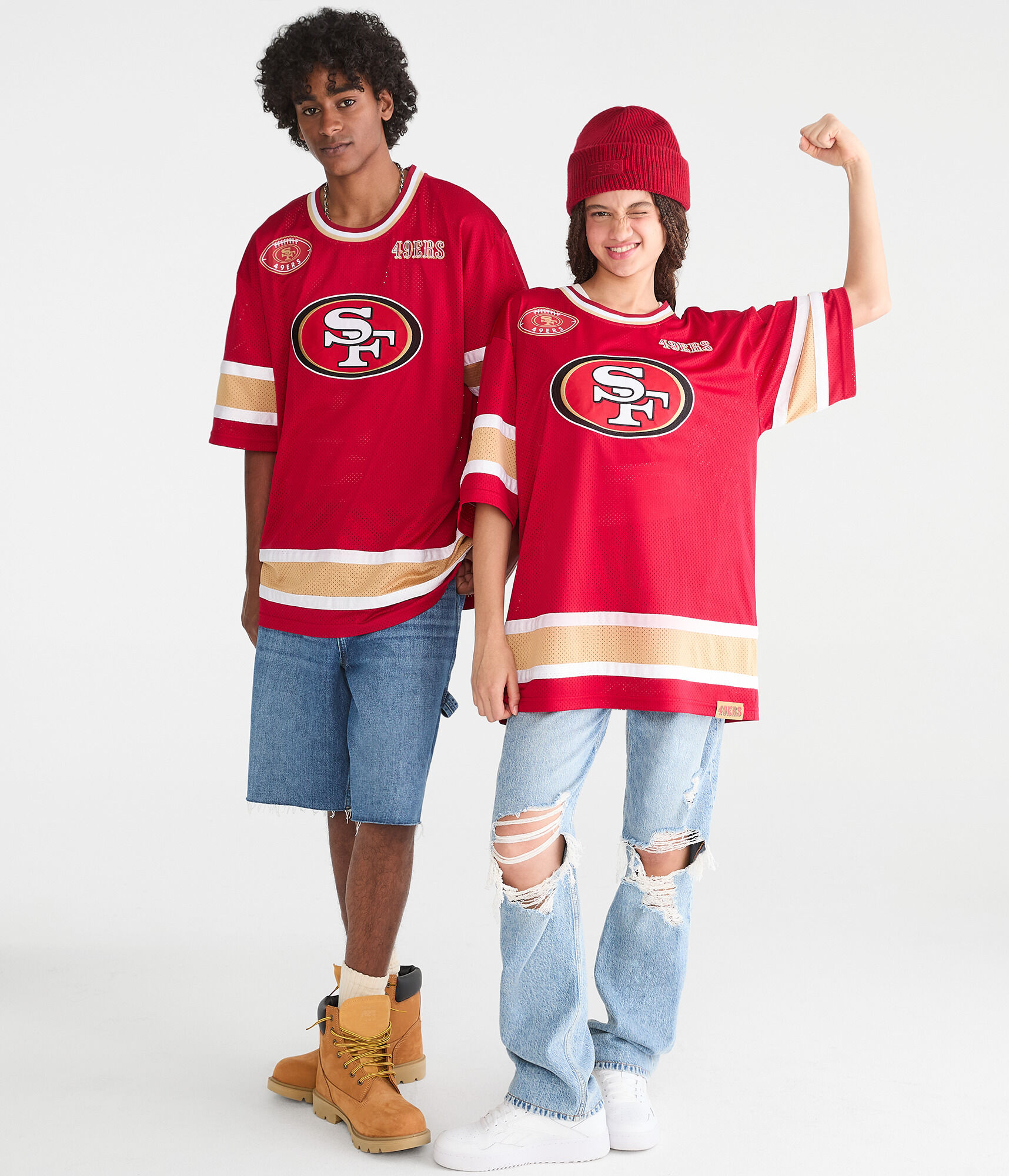 San Francisco 49ers Football Mesh Top