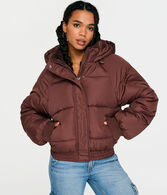 Oversized Quilted Hooded Puffer Jacket