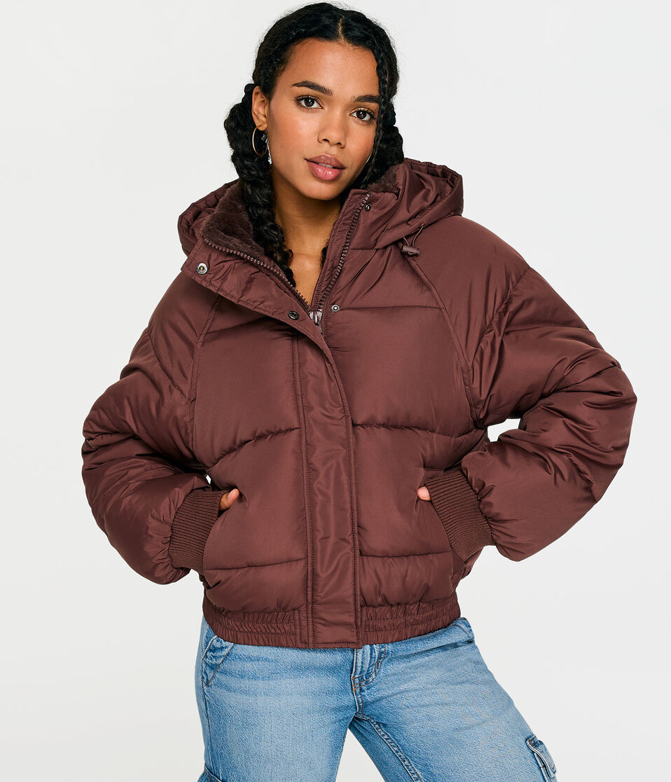 Oversized Quilted Hooded Puffer Jacket