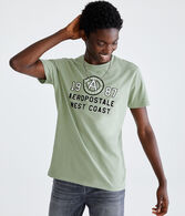 Aeropostale West Coast Appliqué Graphic Tee