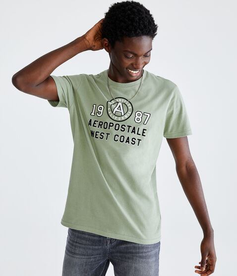 Aeropostale West Coast Appliqué Graphic Tee Aeropostale West Coast Appliqué Graphic Tee