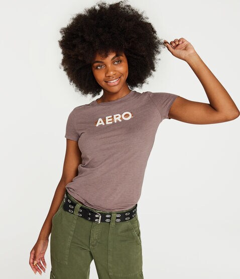 Aero Box Logo Foil Appliqué Graphic Tee