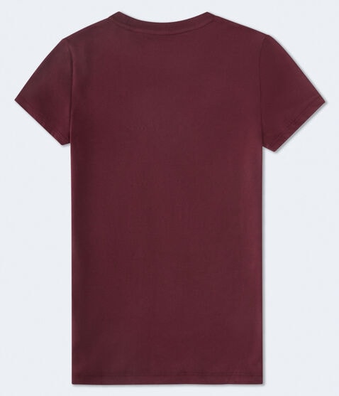 Aeropostale Script Rose Graphic Tee
