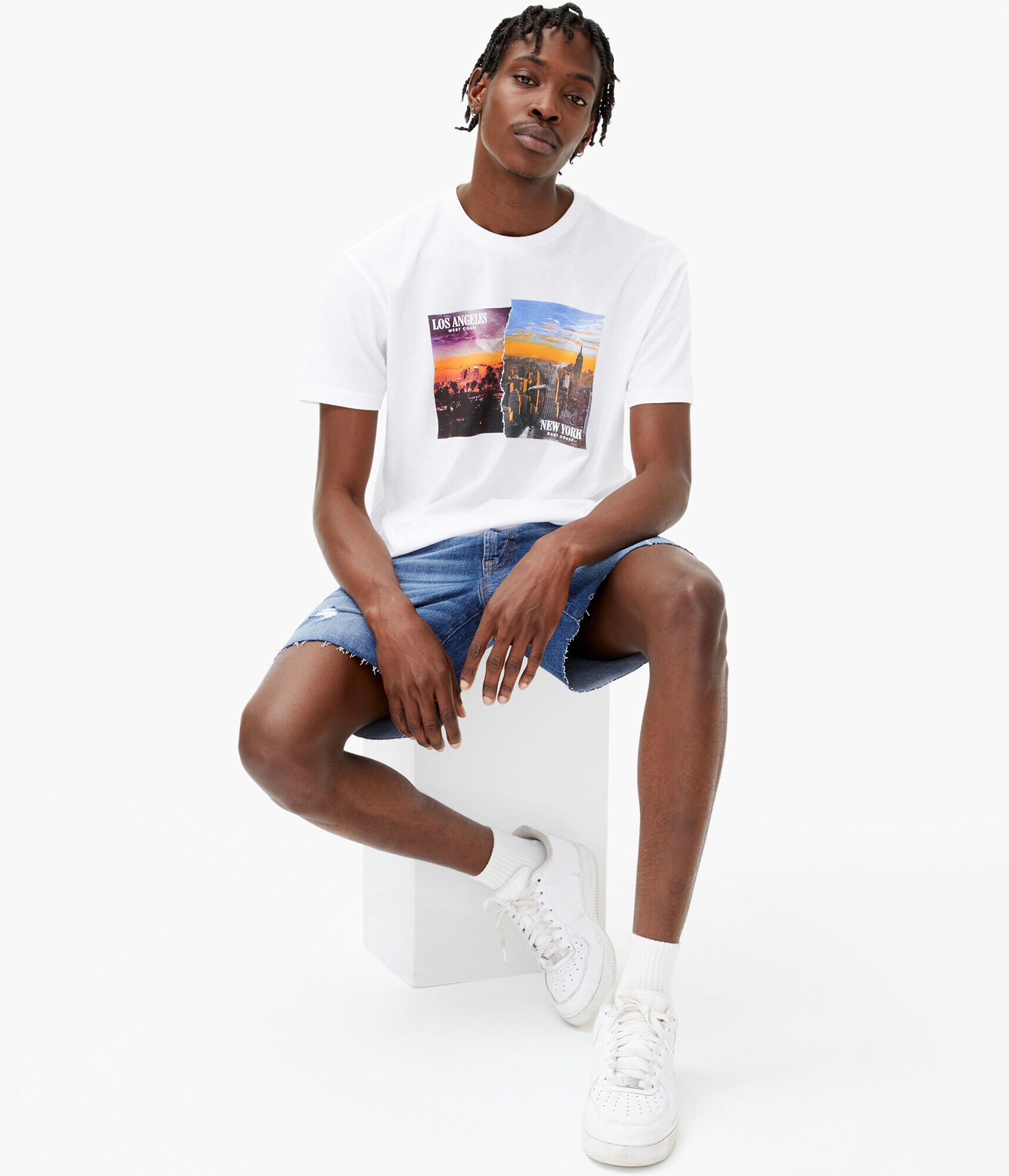 New York Los Angeles Graphic Tee