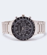 Round Metal Chrono Analog Watch