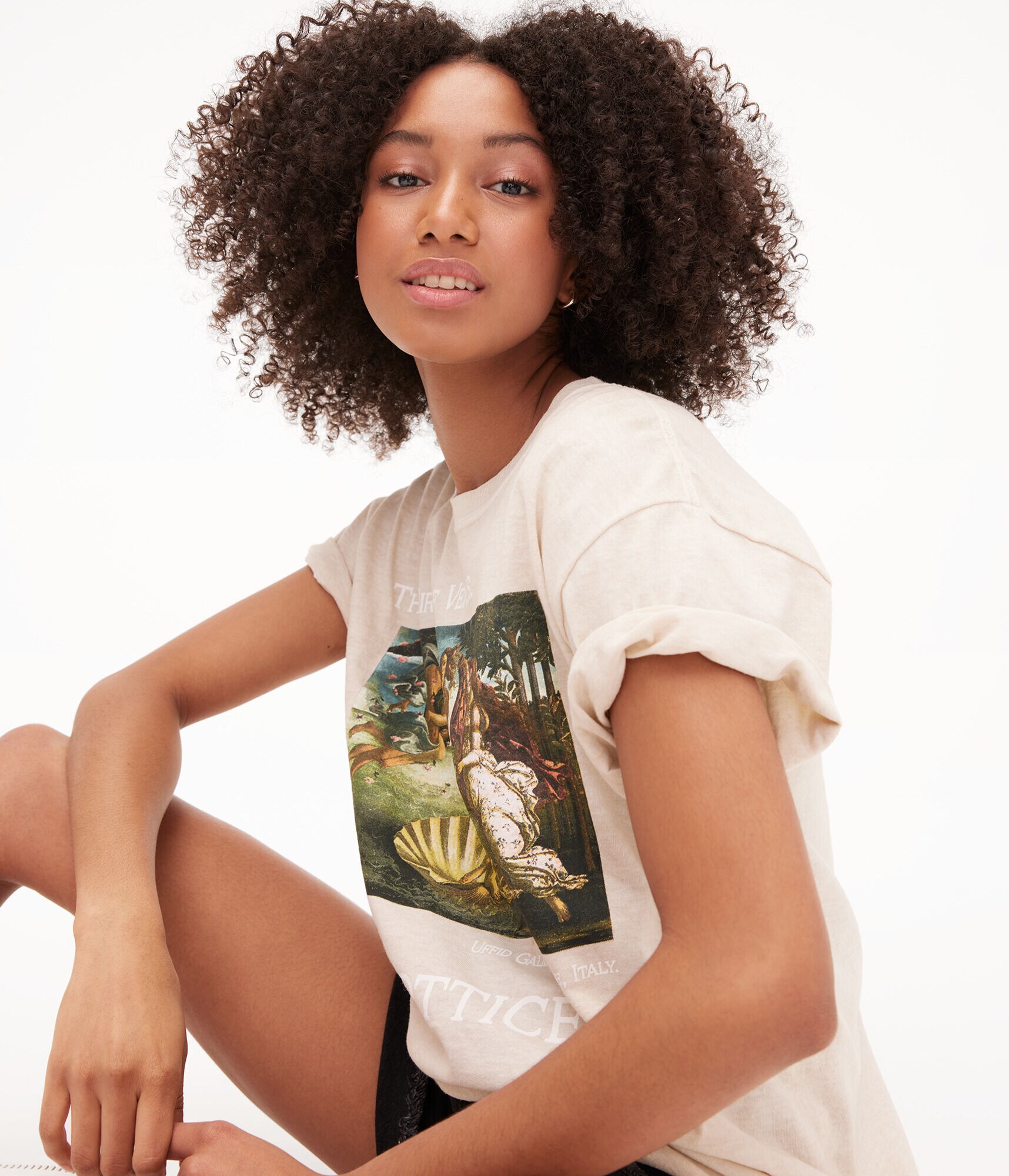 Botticelli Birth Of Venus Boyfriend Graphic Tee