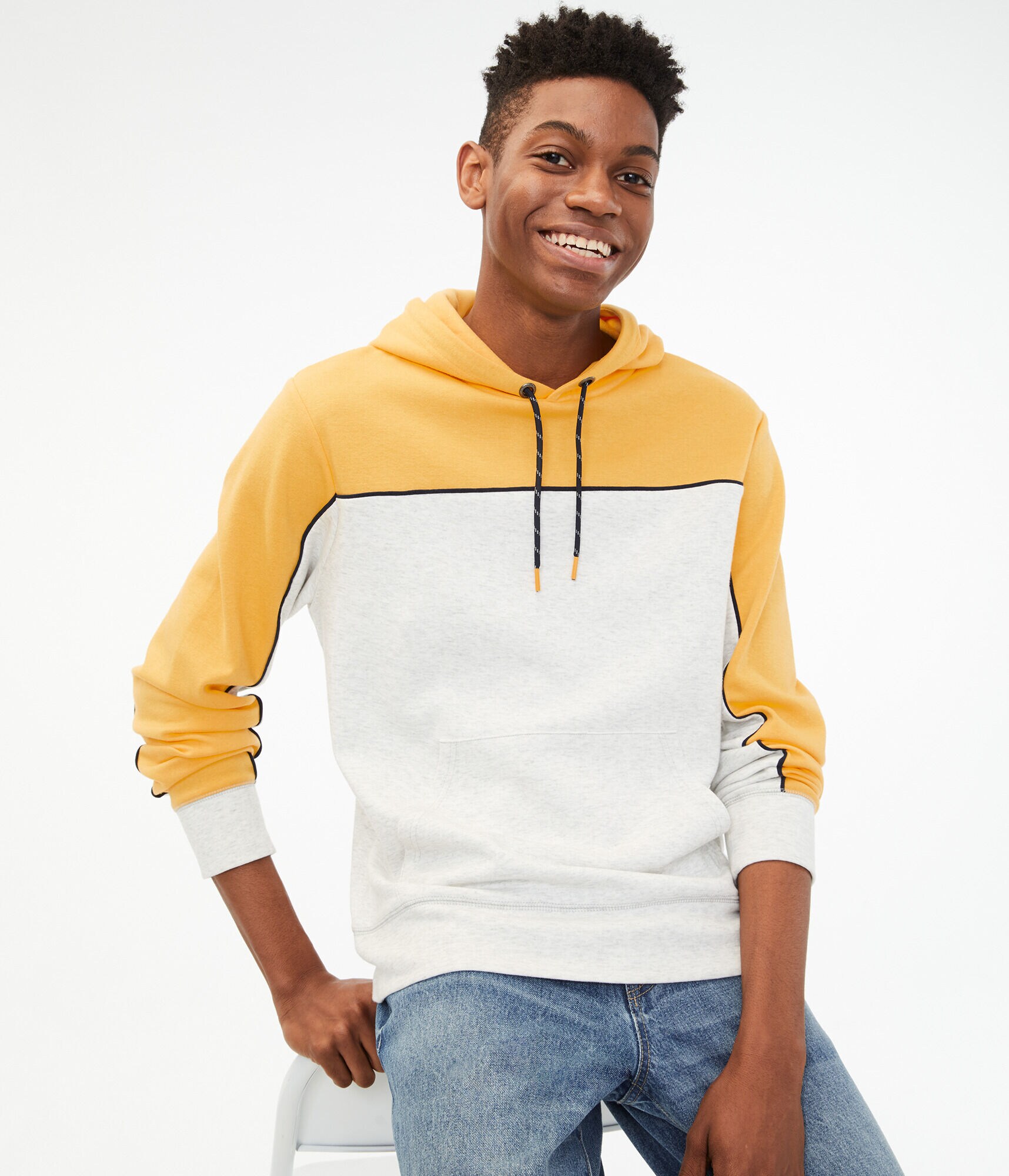 Colorblock Tech Fleece Pullover Hoodie