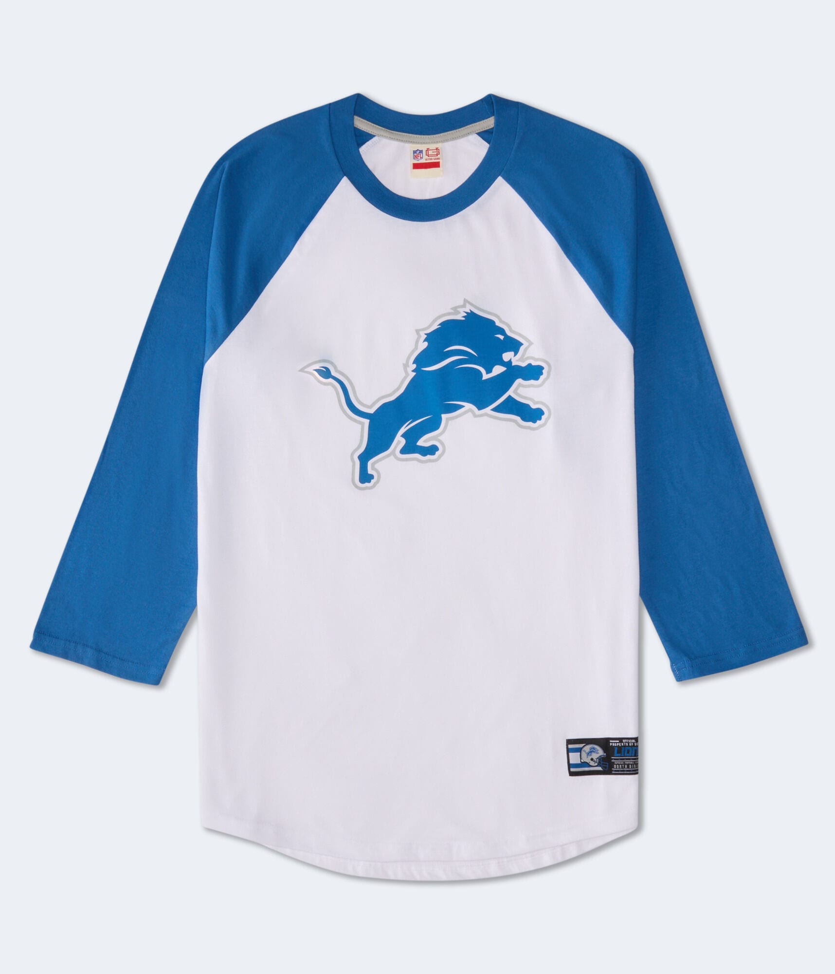 3/4 Sleeve Detroit Lions Relaxed Raglan Tee