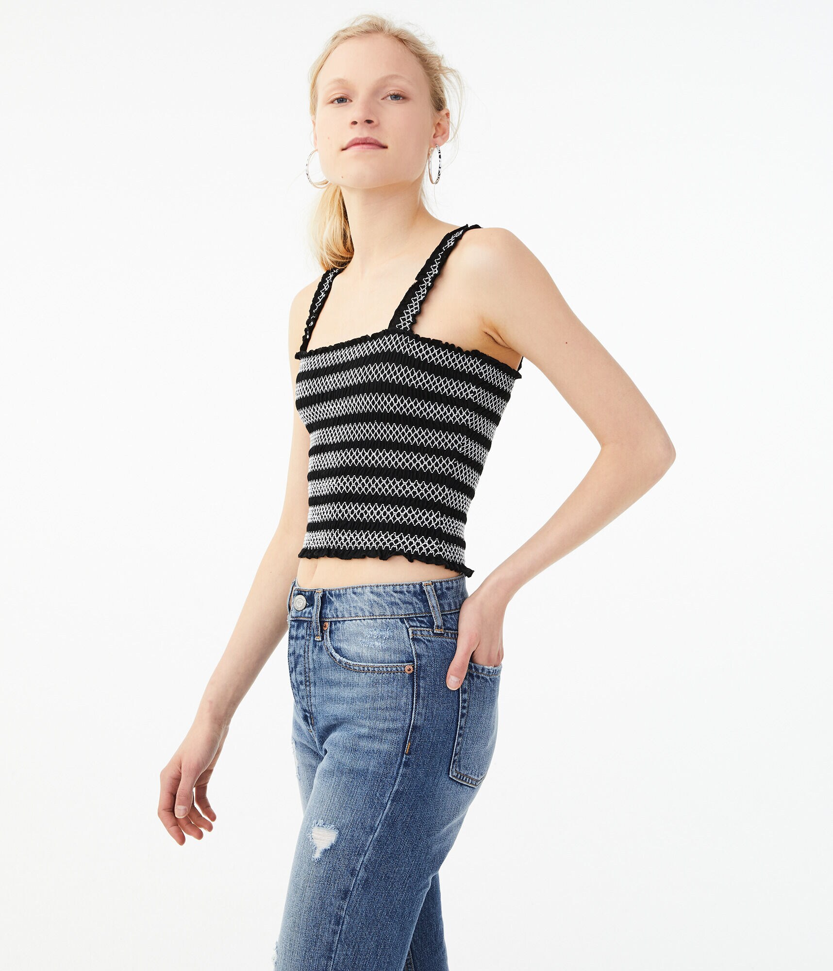 smocked tank