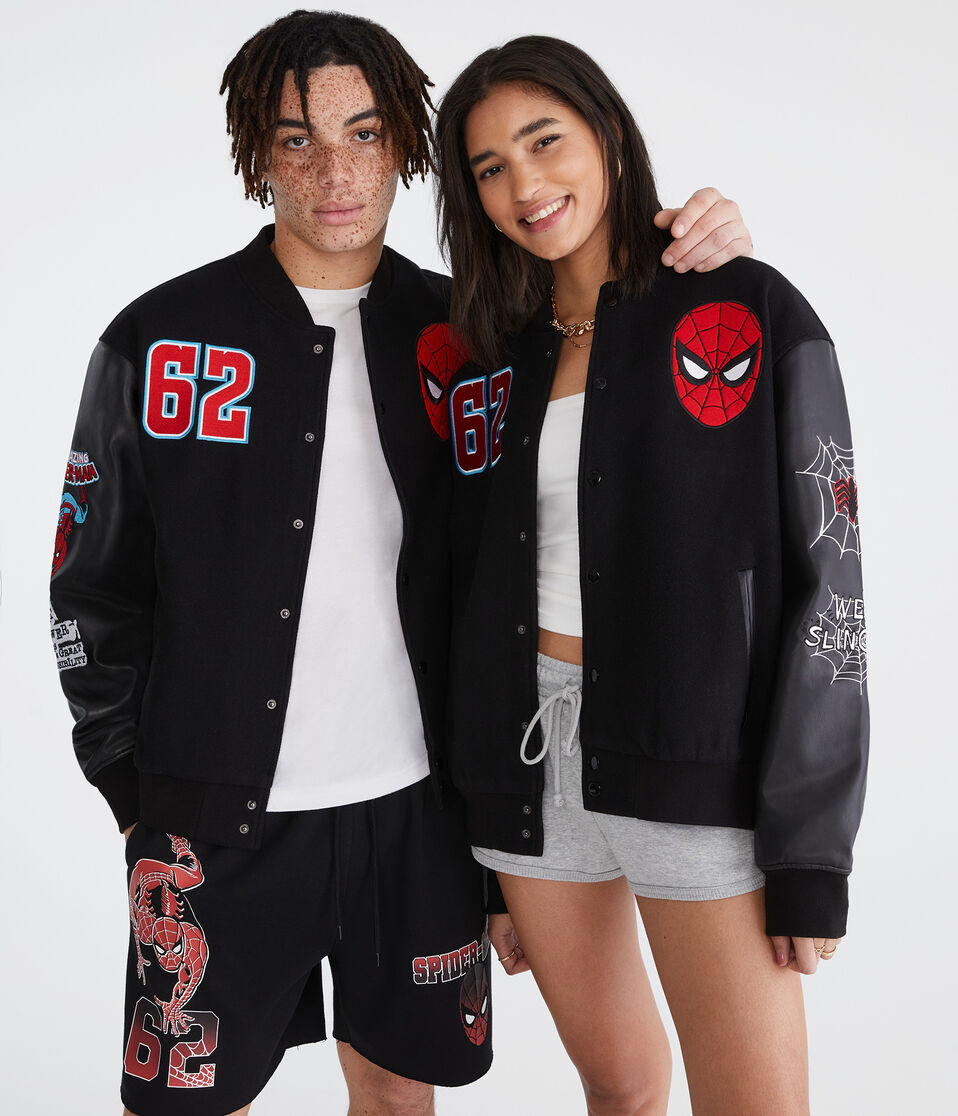 Marvel | Aero Spider-Man Varsity Bomber Jacket