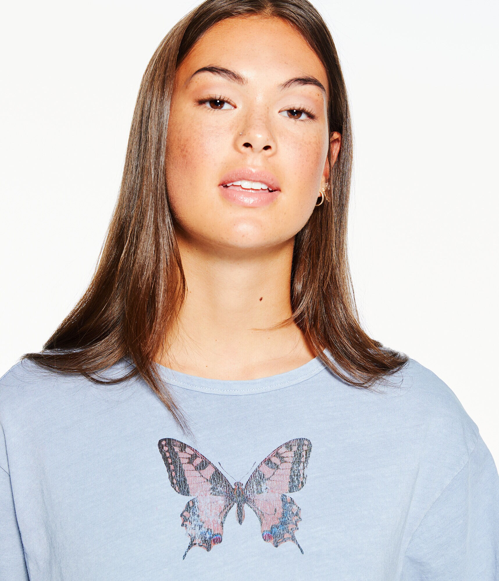 Cropped Graphic Sleep Tee