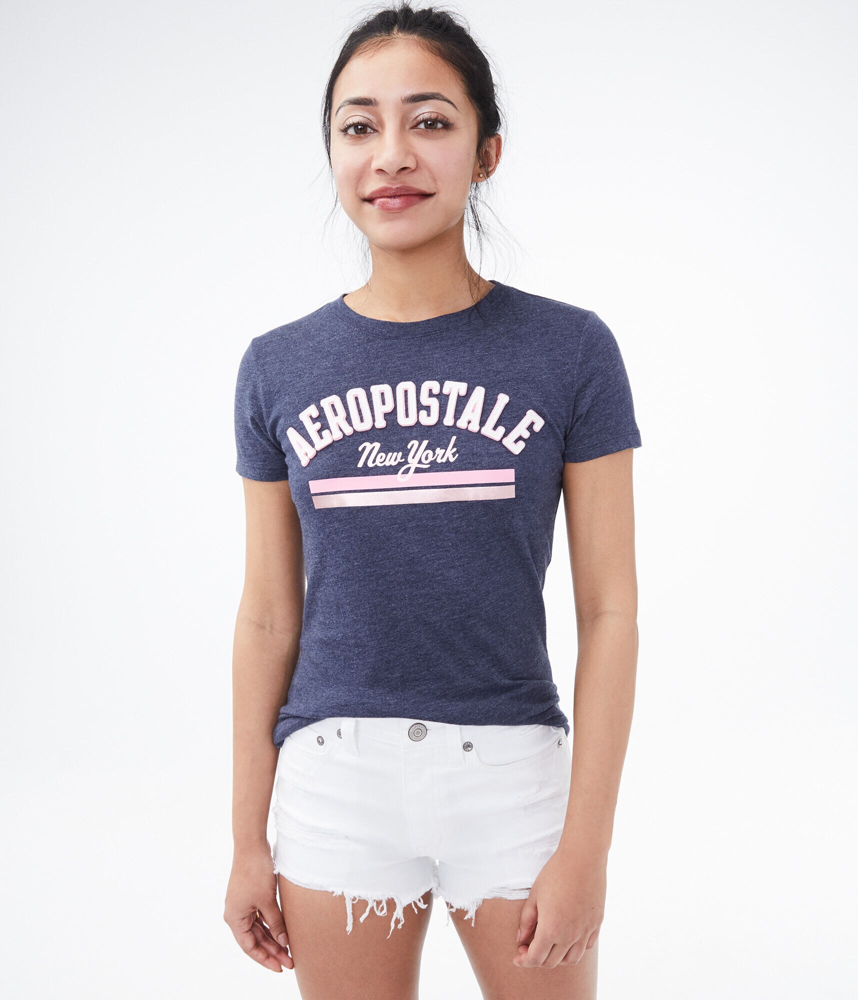 Aeropostale New York Stripe Graphic Tee