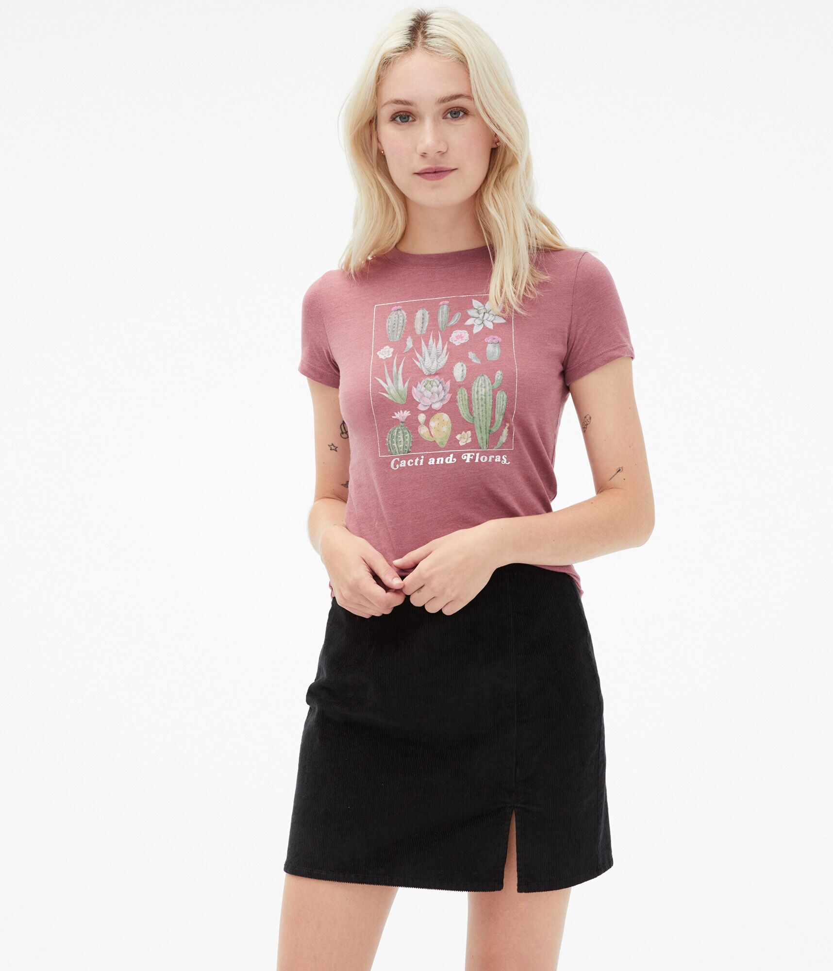 Cacti &amp; Floras Foil Graphic Tee