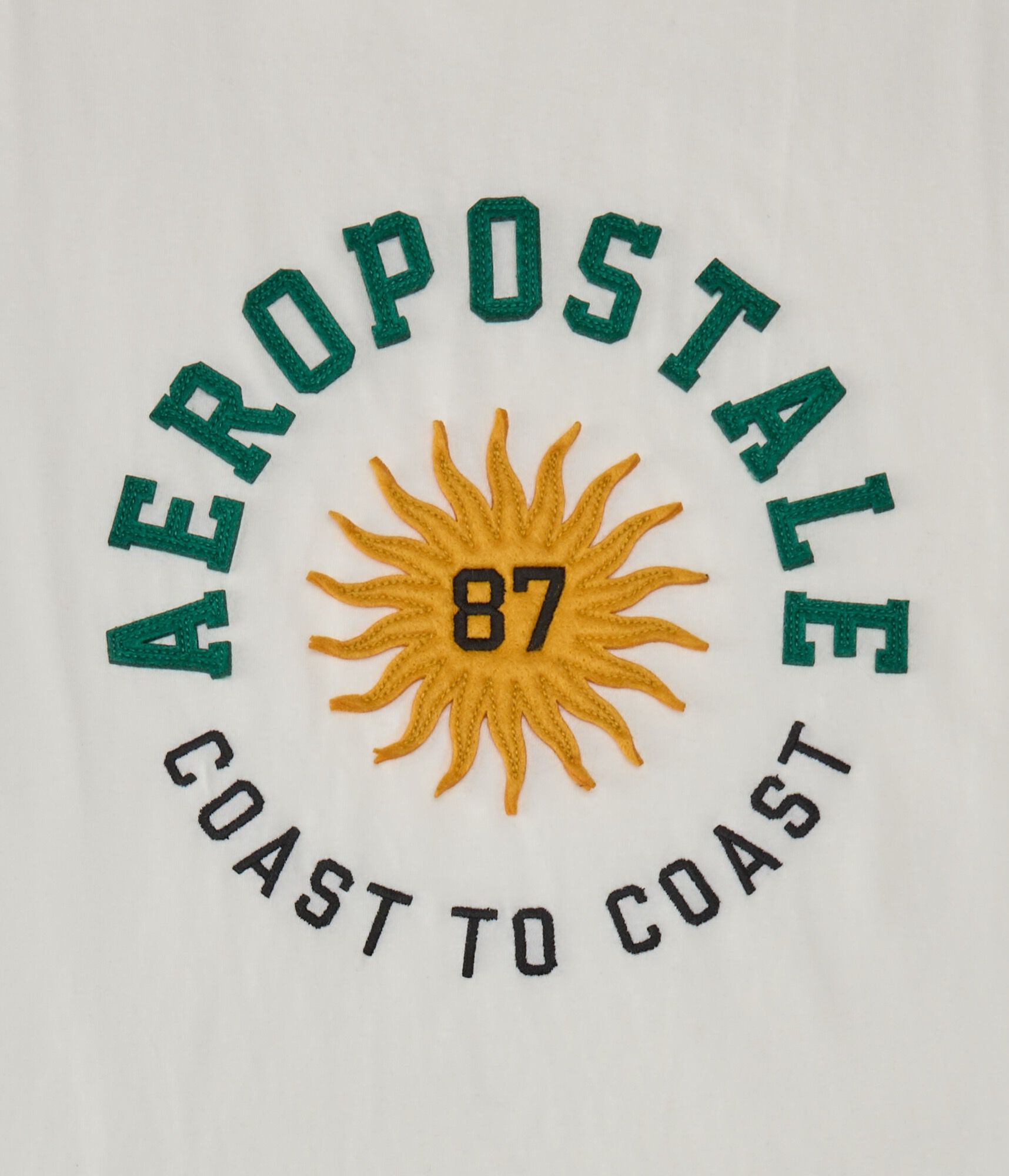 Aeropostale Circle Sun Appliqu&eacute; Graphic Tee