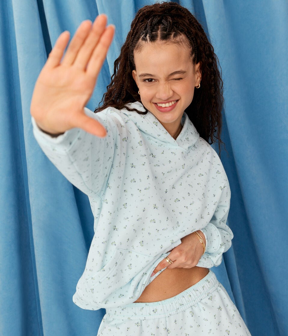 Demetra for Aero Floral Pullover Hoodie - Main Image