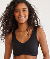 Seamless Ruched Cropped Tank