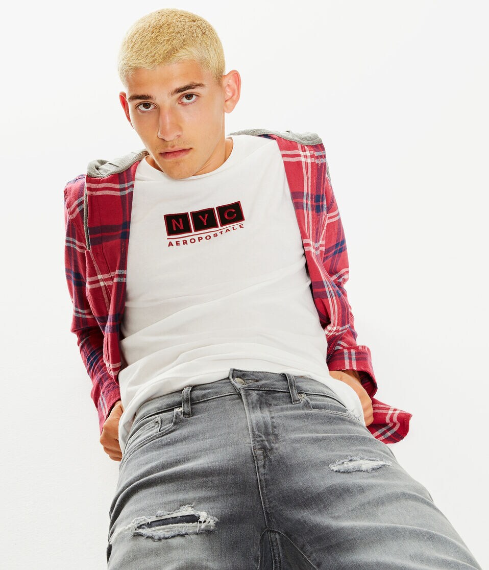 Long Sleeve Plaid Flannel Hooded Button-Down Shirt