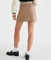 Notched Mini Skirt