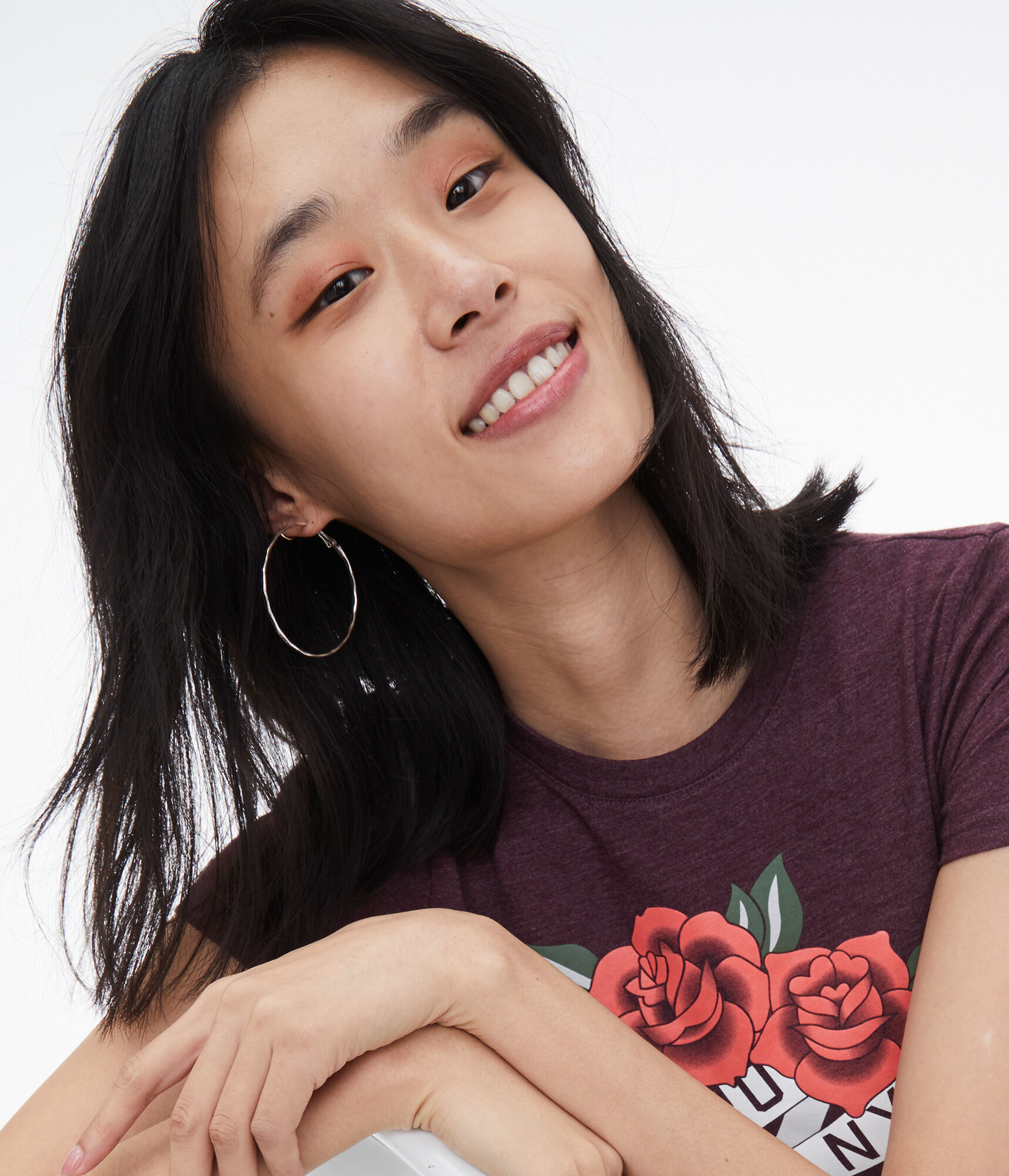 Aero NYC Roses Graphic Tee