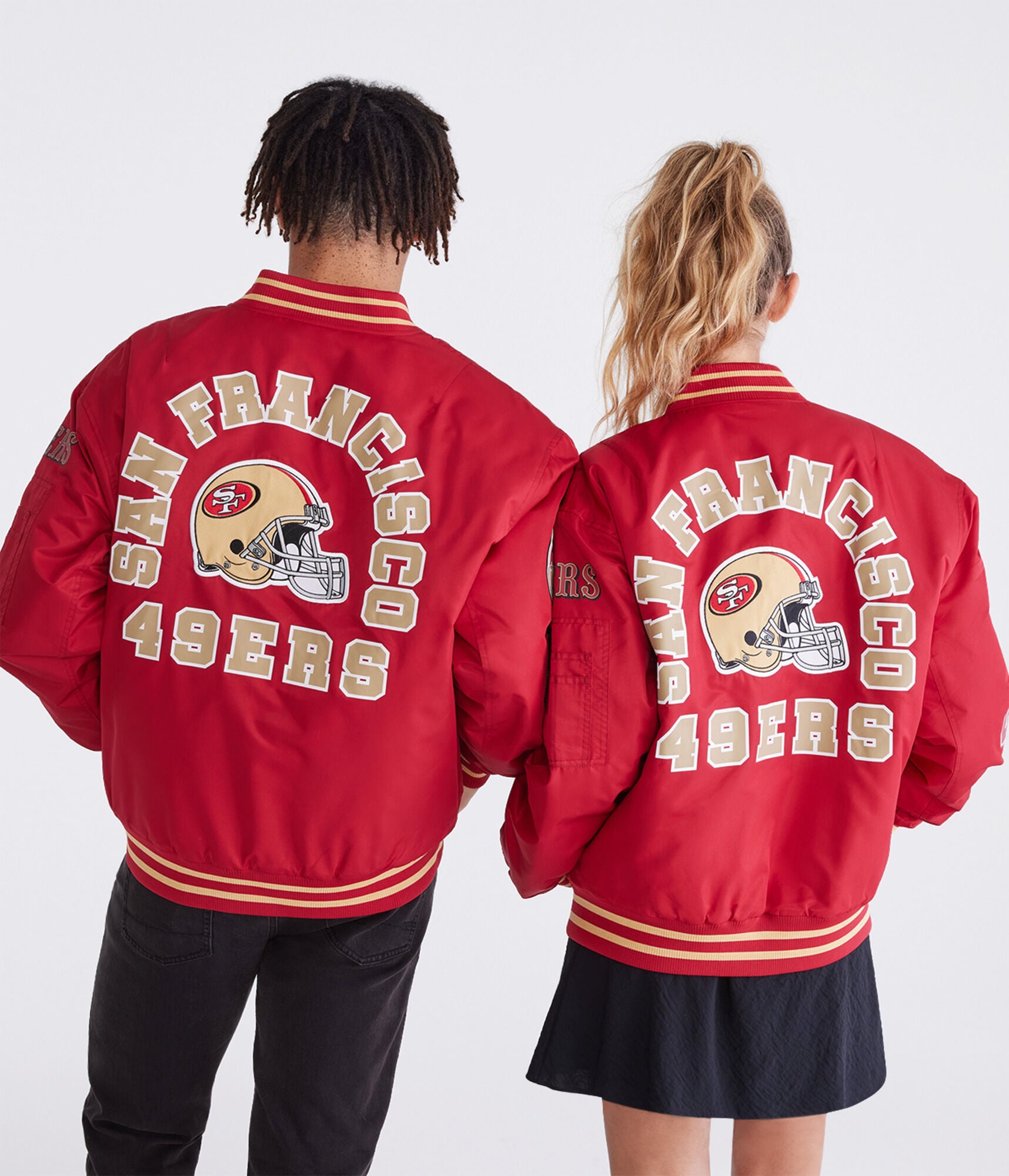 San Francisco 49ers Helmet Bomber Jacket