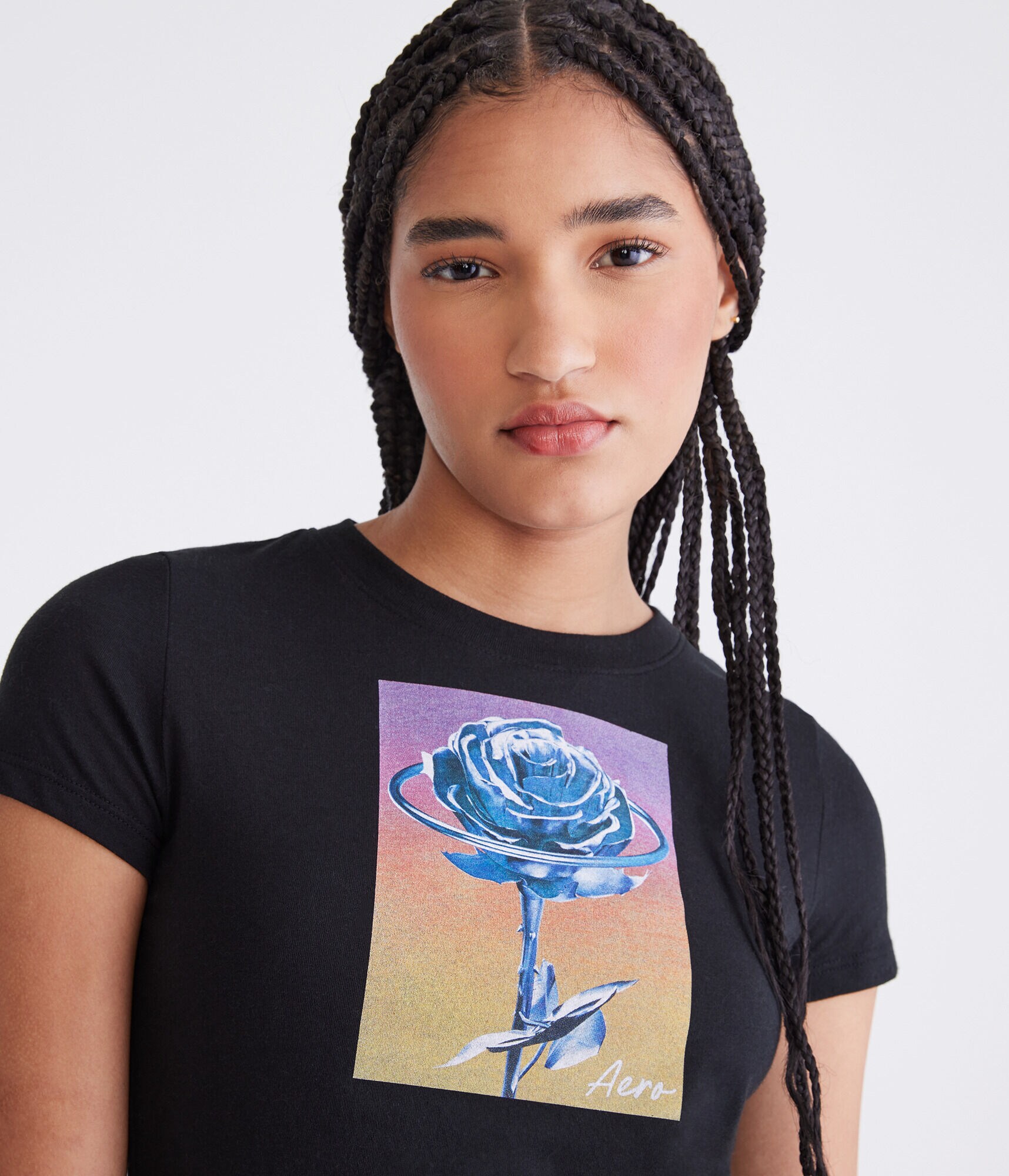 Aero Box Rose Graphic Tee