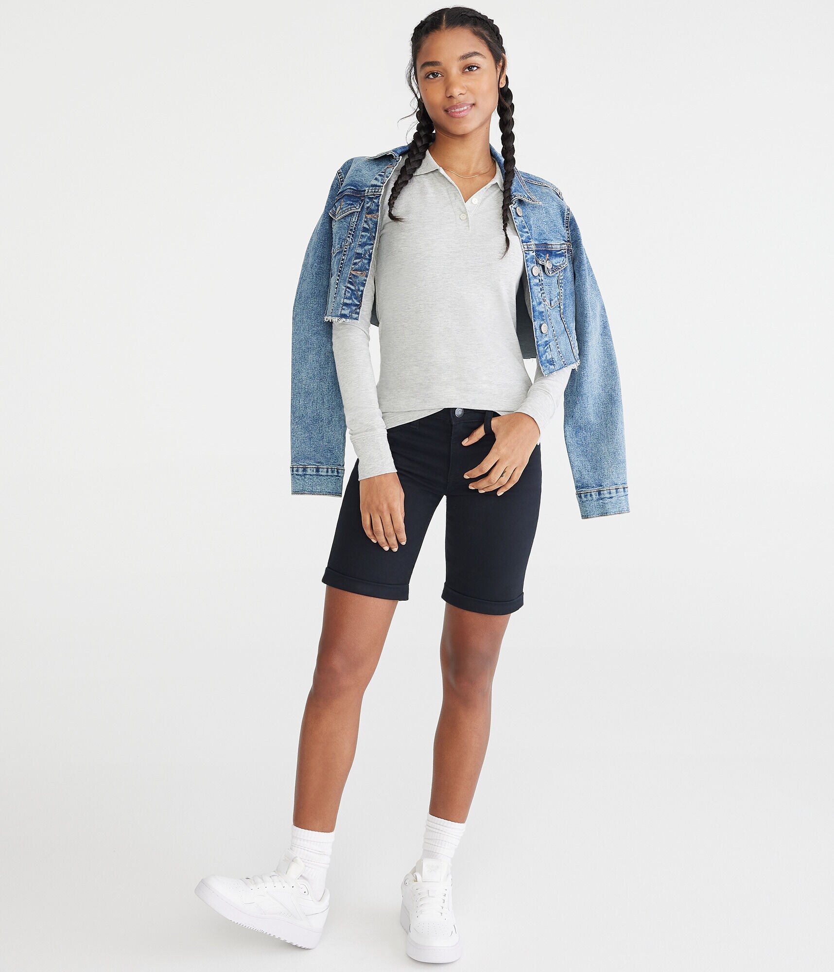 Long Sleeve Uniform Piqu&amp;eacute; Polo