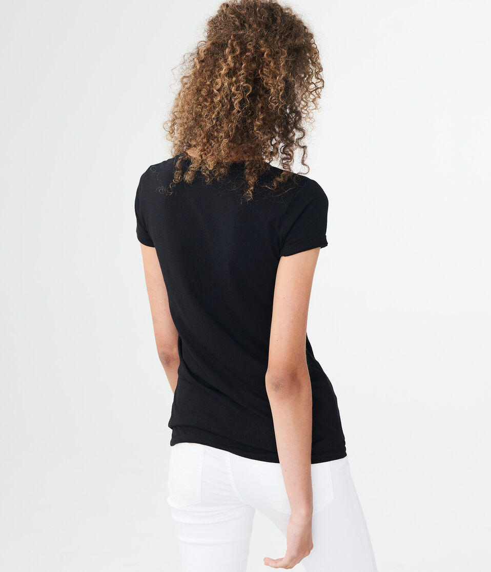 Aeropostale Original Brand V-Neck Graphic Tee