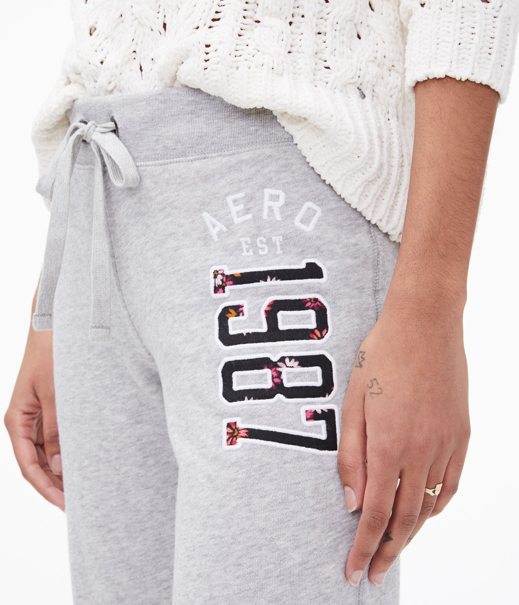 Floral Logo Jogger Sweatpants