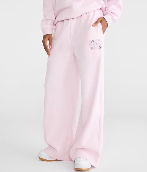 Cloud Soft Floral 96 High-Rise Wide Leg Sweatpants Cloud Soft Floral 96 High-Rise Wide Leg Sweatpants