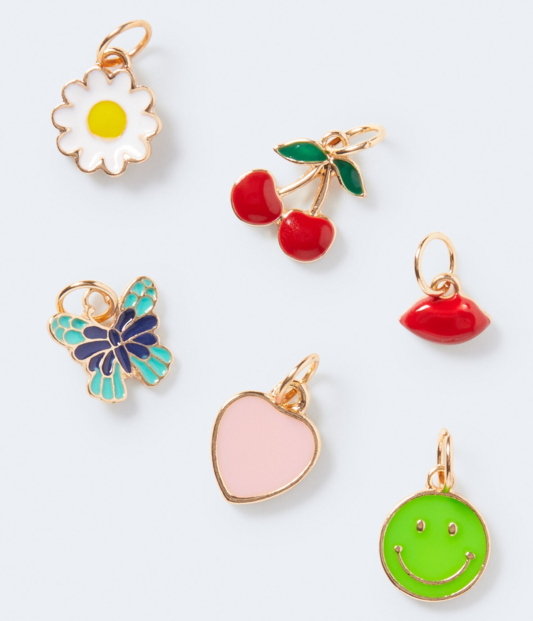 Sneaker Charm 6-Pack - Smiley Face